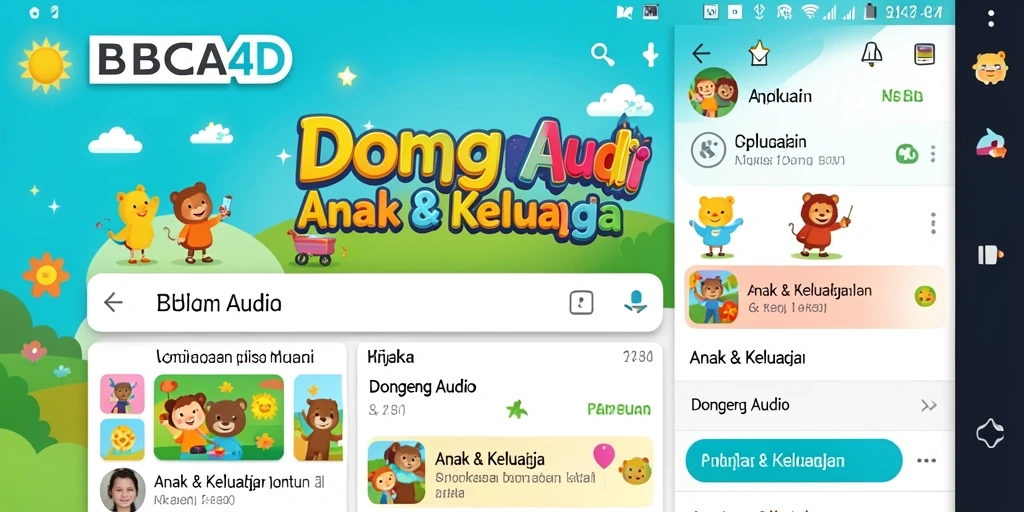 Tampilan antarmuka pengguna aplikasi BBCA4D yang menarik dan mudah digunakan.