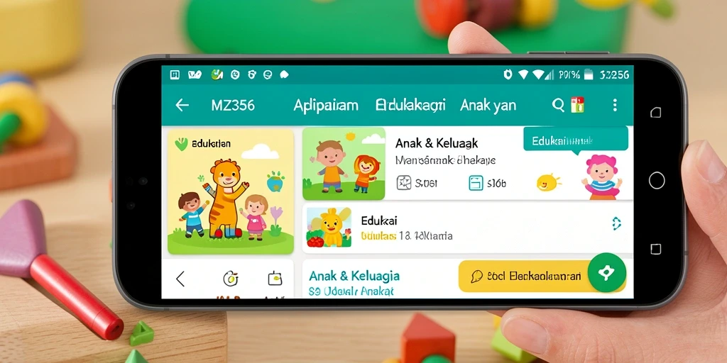 Antarmuka MZ356 yang ramah anak dan edukatif.